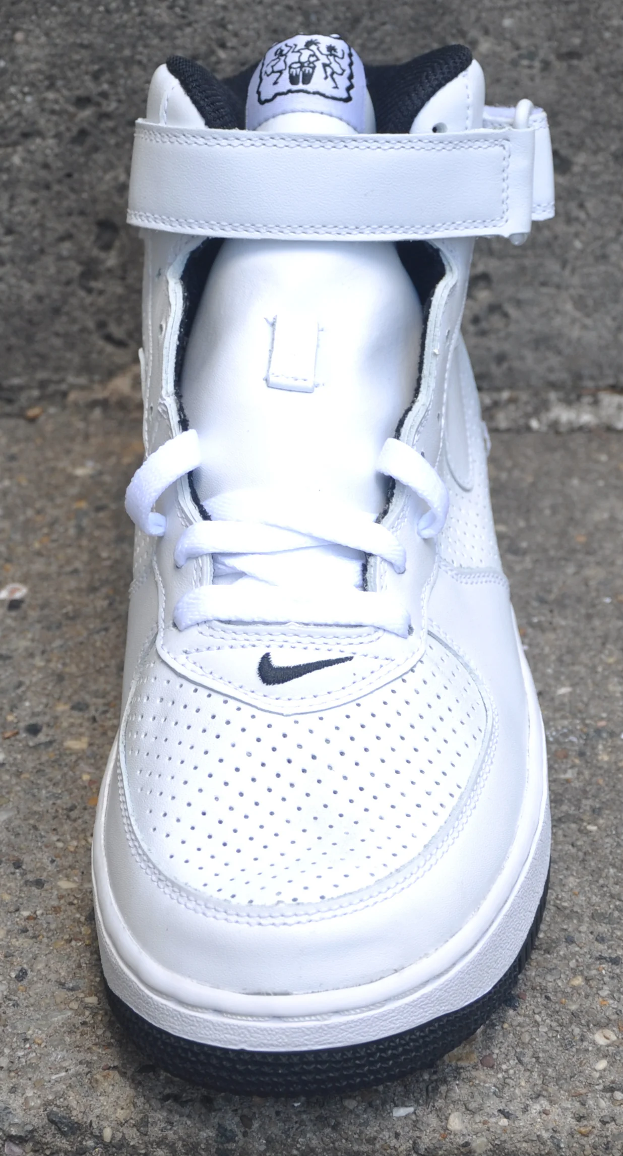Nike Air Force 1 Mid White / Black Perf (Size 10) DS — RootsBK